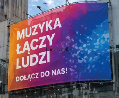 Baner reklamowy wielkoformatowy